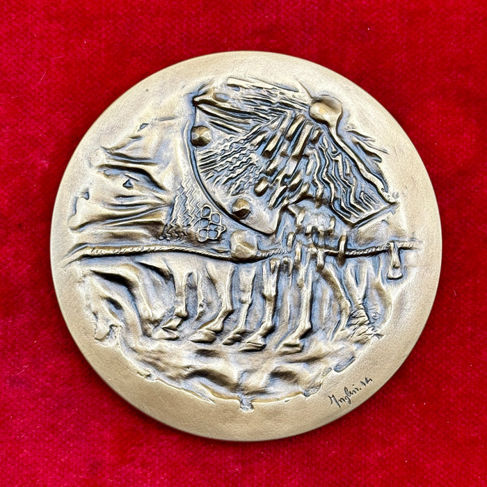 Medaglia del Palio di Siena bronzo 70 mm Alberto Inglesi 2014