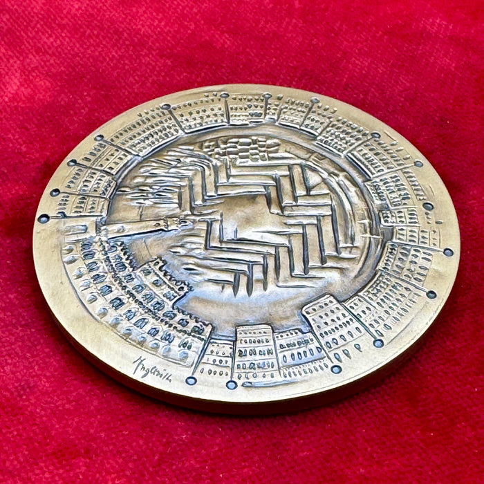 Medaglia del Palio di Siena bronzo 70 mm Alberto Inglesi 2014