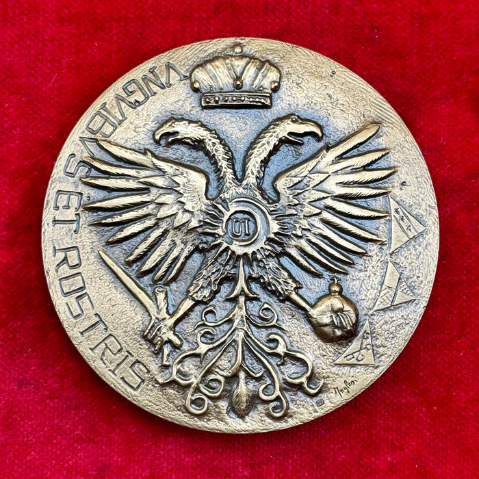 Medaglia della Nobile Contrada dell' Aquila bronzo 70 mm Alberto Inglesi 2016