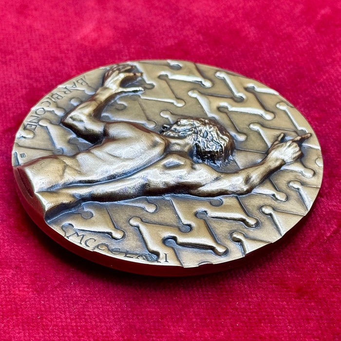 Medaglia della Nobil Contrada del Bruco bronzo 70 mm Ezio Pollai 2016