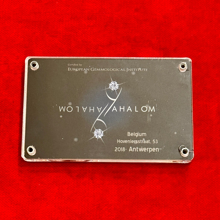 Diamante certificato in blister 0,08 CT IF colore G VG/VG
