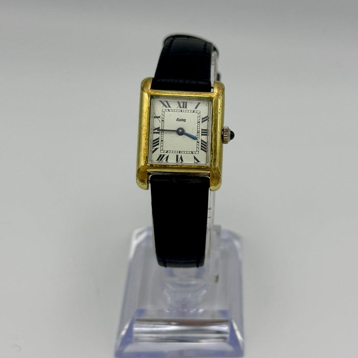 Eska orologio "tank" meccanico dorato 28 x 21 mm 1970 ca