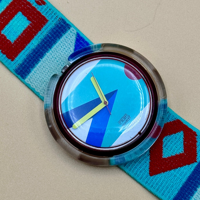 Swatch "Pop Caleidoscope" PWR 105 orologio quarzo 47 mm Swiss 1990