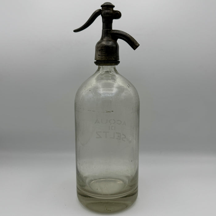 Seltz sifone Frag Udine vetro Italia 1930 ca