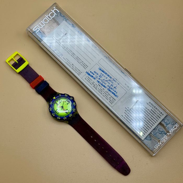 Swatch "Scuba Spray Up" SDN 103 orologio quarzo 38 mm Swiss 1992