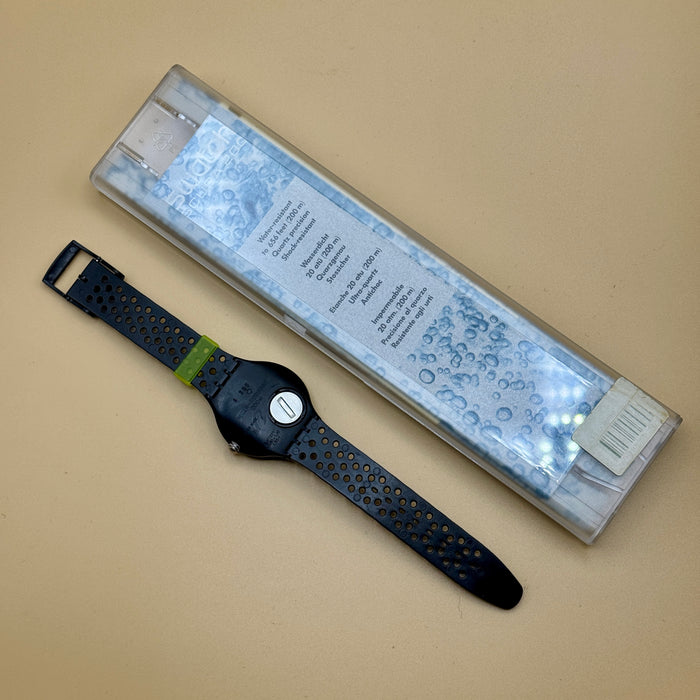 Swatch "Scuba Shamu Black Wave" SDB 102 orologio quarzo 38 mm Swiss 1992