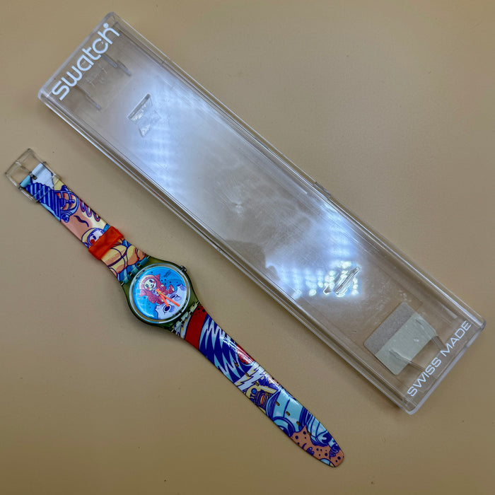Swatch "Yuri" GG 118 orologio quarzo 34 mm Swiss 1992