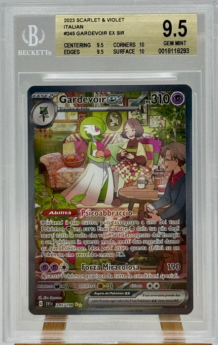 245 198 pokemon card BGS 9.5 Gardevoir ex 245/198 Pokemon Card Ita SVI carta gradata 2023 — Galleria Novecento