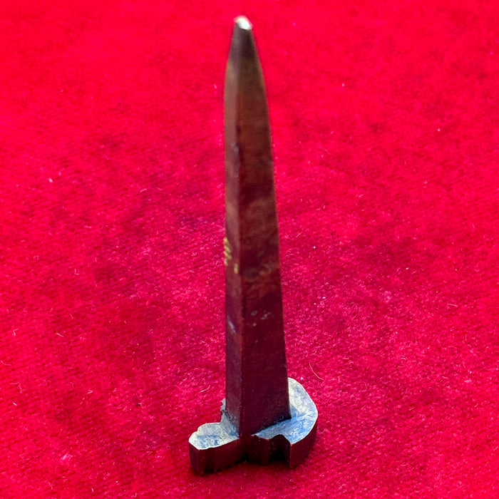 Punzone da pelle Contrada Capitana dell' Onda artigianale ottone 1970 ca