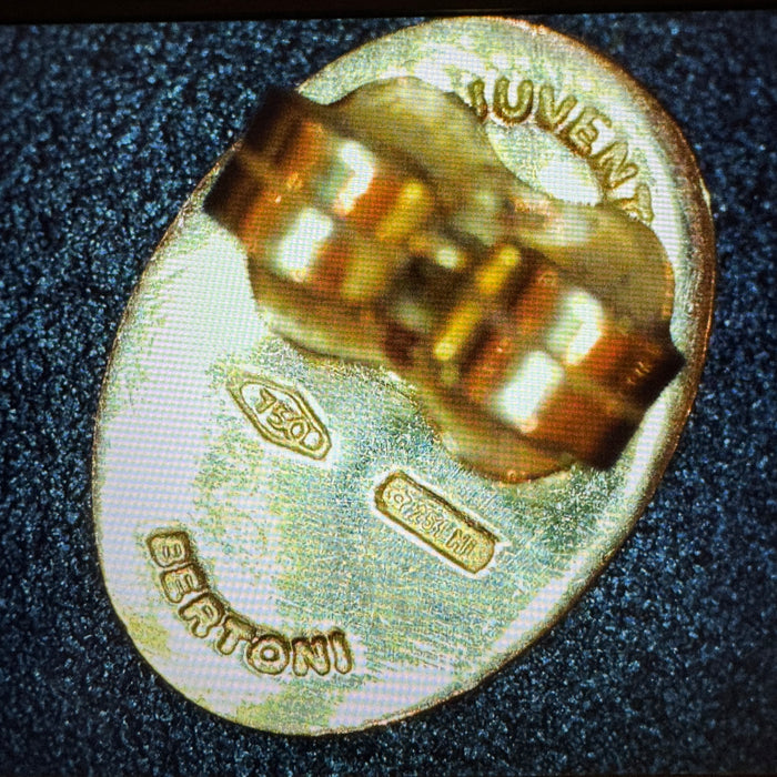 Juventus spillino in oro 18kt Bertoni Milano 1980 ca