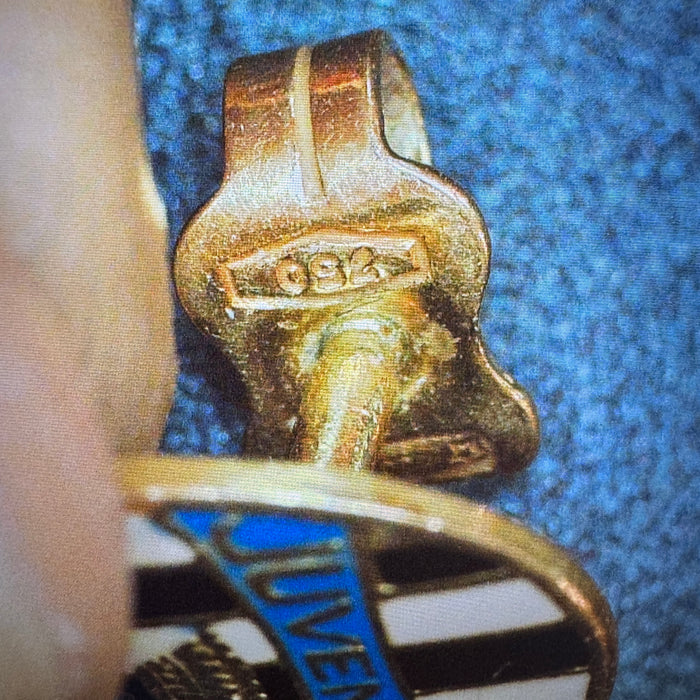 Juventus spillino in oro 18kt Bertoni Milano 1980 ca