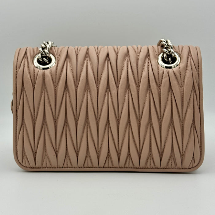 Borsa Miu Miu Club Matelasse pelle rosa 2017