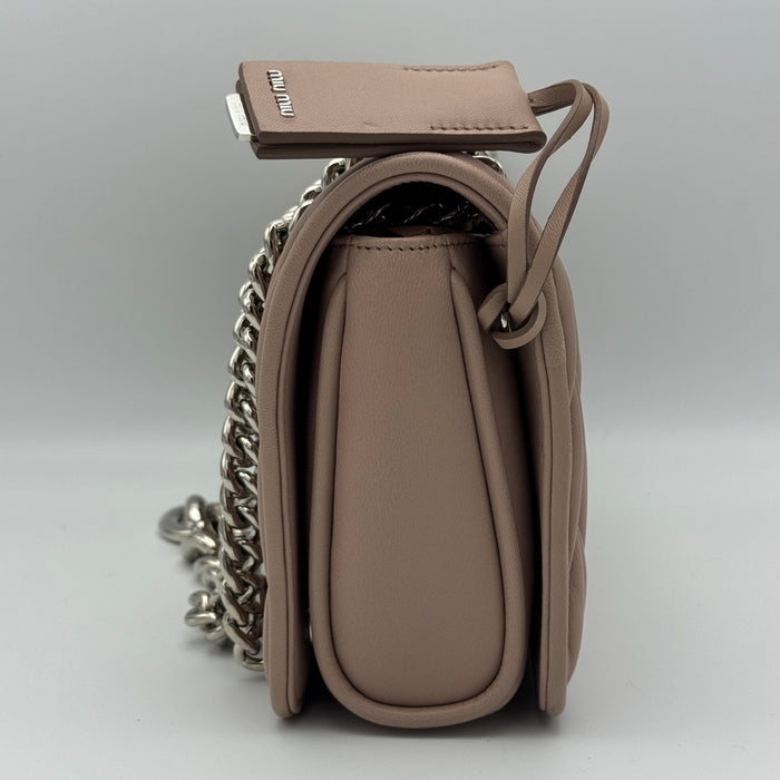 Borsa Miu Miu Club Matelasse pelle rosa 2017