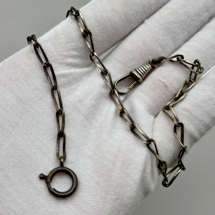 Catena orologio tasca metallo Italia 1930 ca