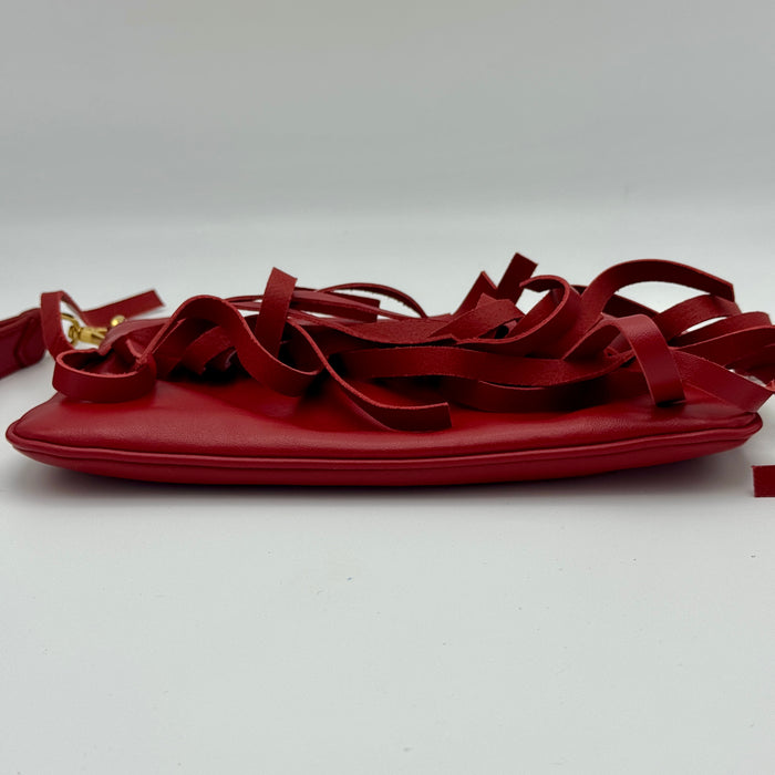 Borsa Miu Miu a mano rosso fuoco pelle 2014