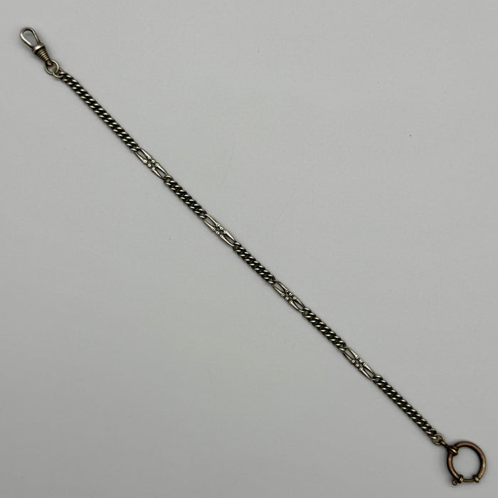 Catena orologio tasca metallo decorata Germania 1930 ca