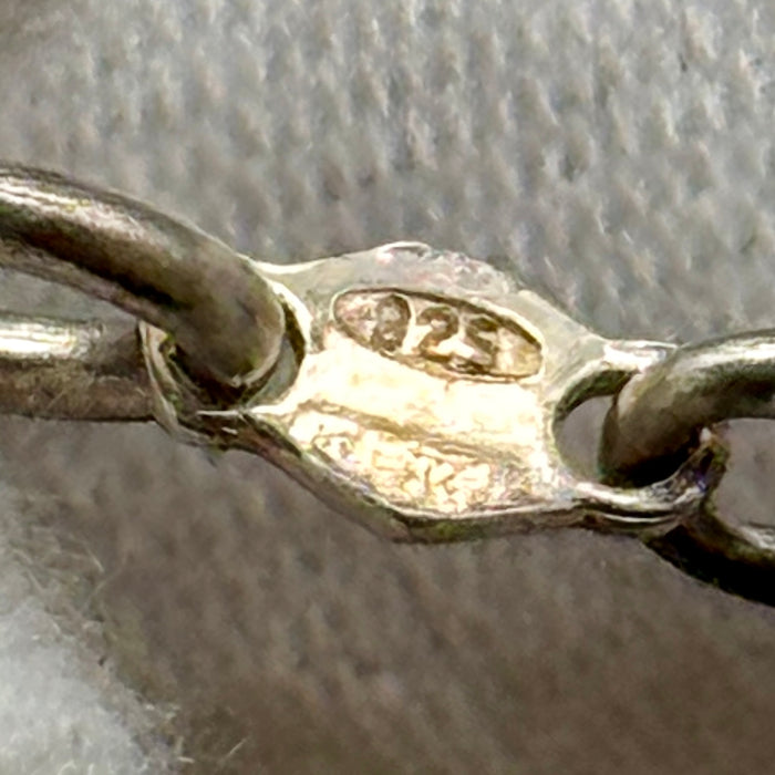 Catena orologio tasca argento con medaglie larghe art deco e medaglia Italia 1930 ca