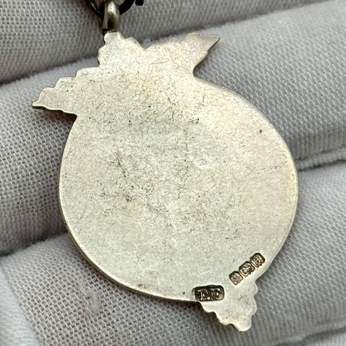 Catena orologio tasca argento con medaglie larghe art deco e medaglia Italia 1930 ca