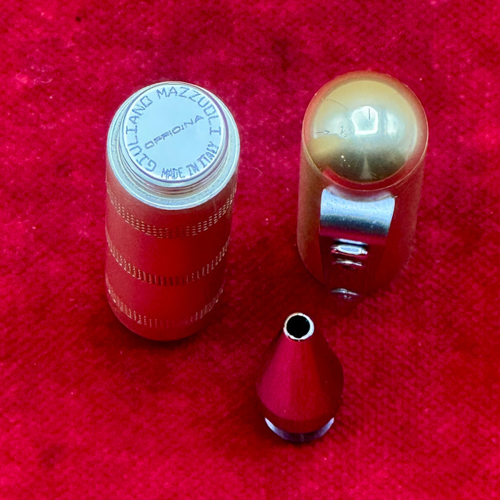 Giuliano Mazzuoli "Officina" penna roller metallo dorato Made in Italy 2010 ca