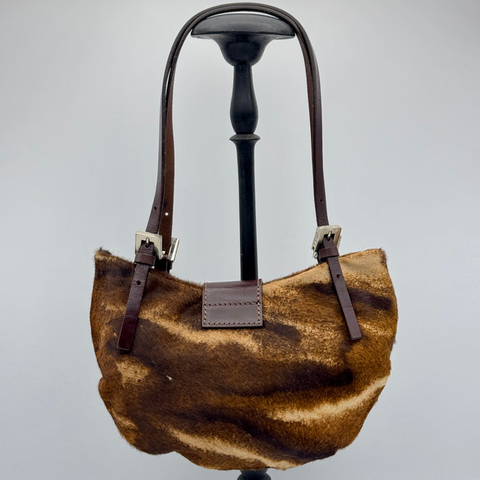 Borsa Fendi Croissant pelle mucca effetto cavallino 2000 ca