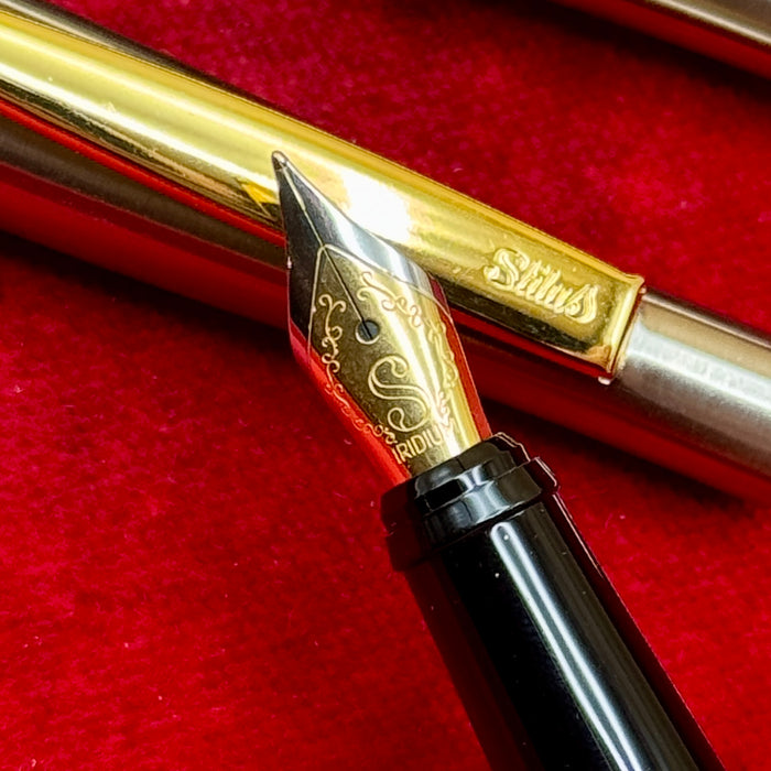 Stilus penna stilografica con scatola Made in Italy 2000 ca