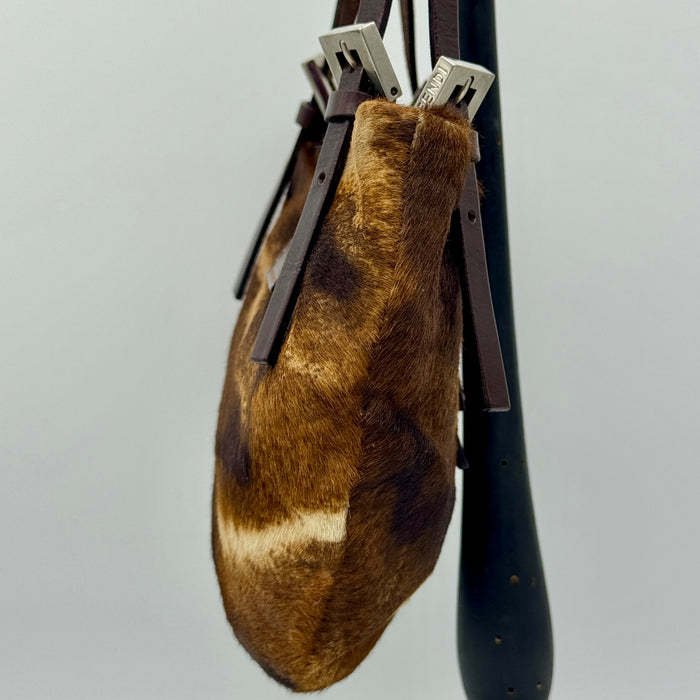 Borsa Fendi Croissant pelle mucca effetto cavallino 2000 ca