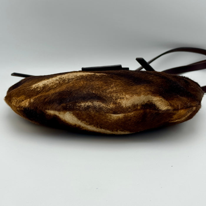 Borsa Fendi Croissant pelle mucca effetto cavallino 2000 ca