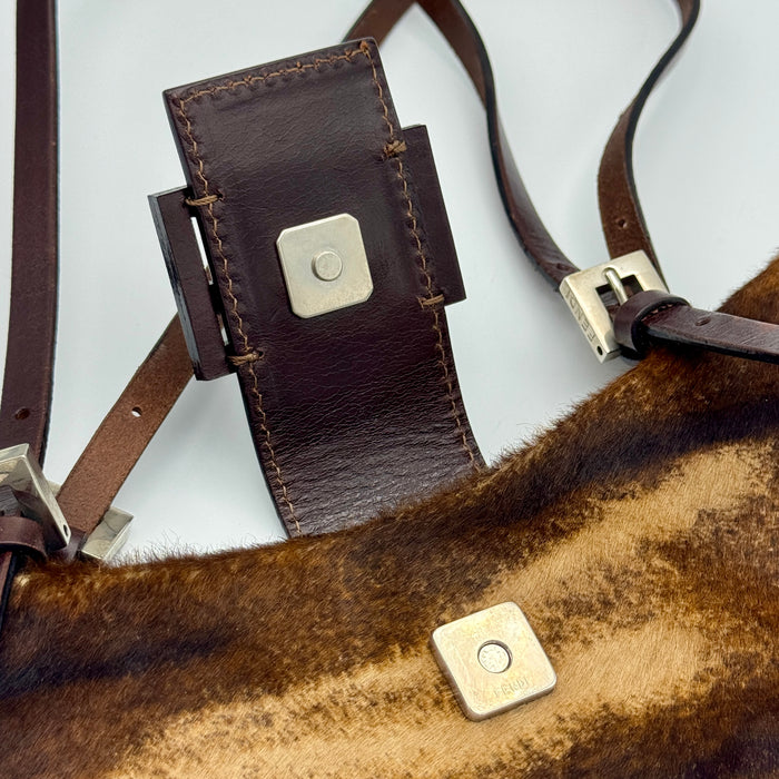 Borsa Fendi Croissant pelle mucca effetto cavallino 2000 ca