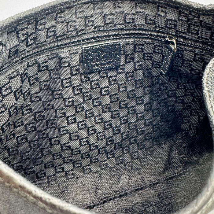 Borsa Gucci Jackie in tela e pelle nera 2000 ca