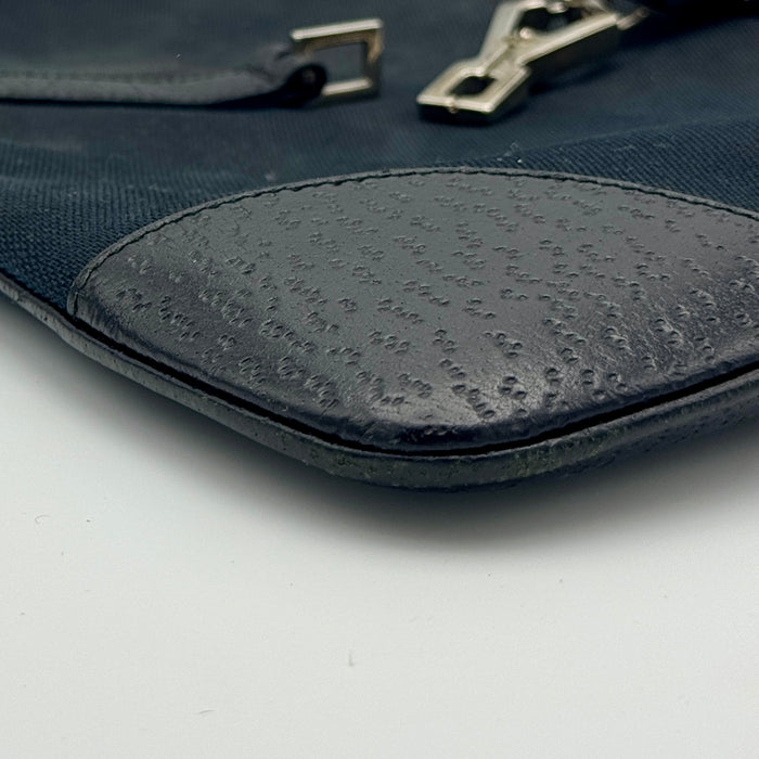 Borsa Gucci Jackie in tela e pelle nera 2000 ca