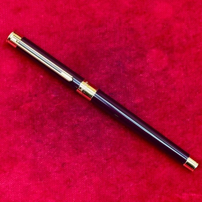 Montblanc Noblesse bordeaux penna stilografica pennino EF oro 750 con scatola Germania 2010 ca