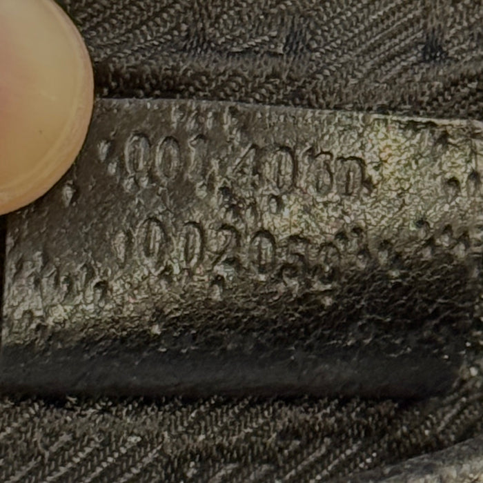 Borsa Gucci Jackie in tela e pelle nera 2000 ca