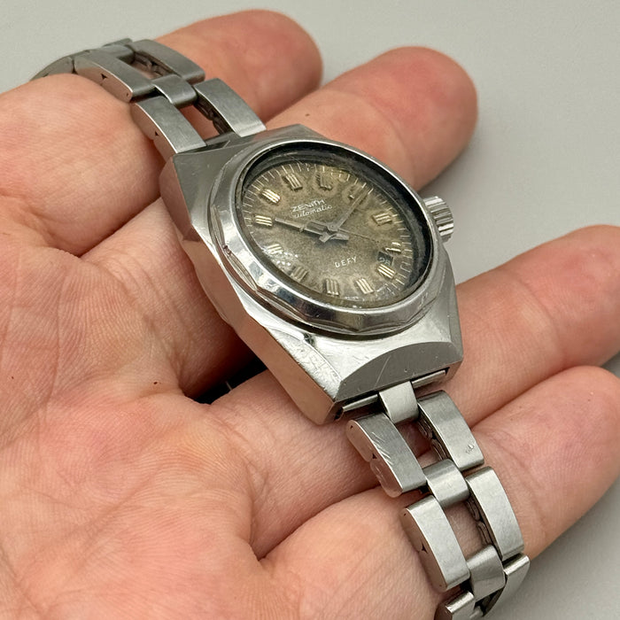 Zenith Defy Lady orologio da polso acciaio bracciale Gay Frères garanzia Swiss 1974