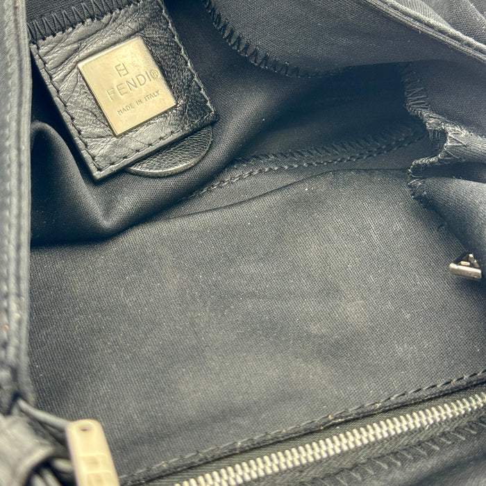Borsa Fendi in tela nera 2000 ca