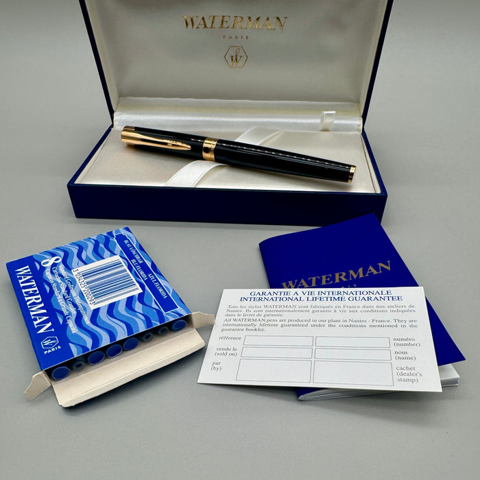 Waterman L'Etalon stilografica pennino F oro 18kt con corredo Francia 2000 ca