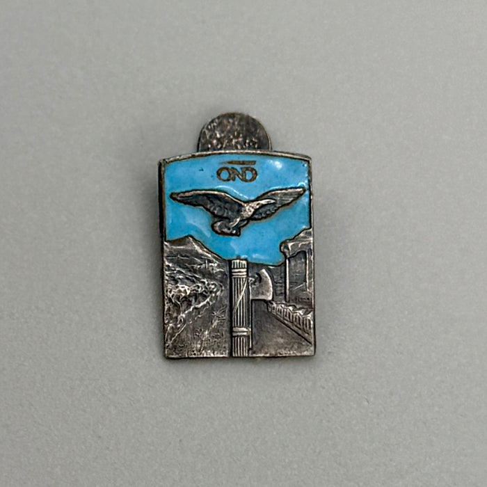 Distintivo OND ventennio smalto Picchiani Barlacchi Firenze 1930 ca