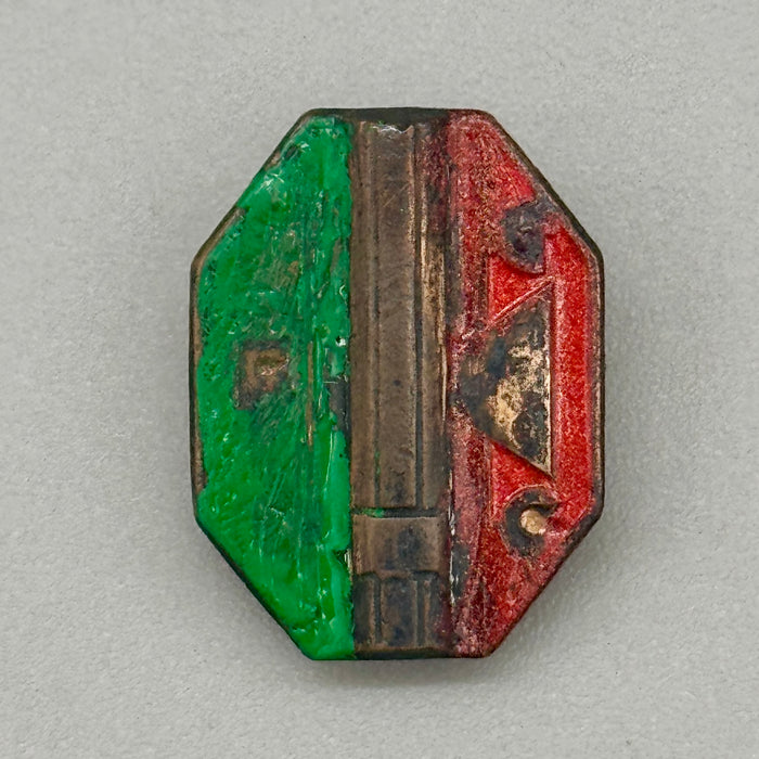 Distintivo Fasci Giovanili Combattimento F. G. C. ricolorato 1930 ca