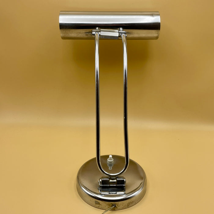 Lampada ministeriale cromata da scrivania design nord Europa 1960 ca