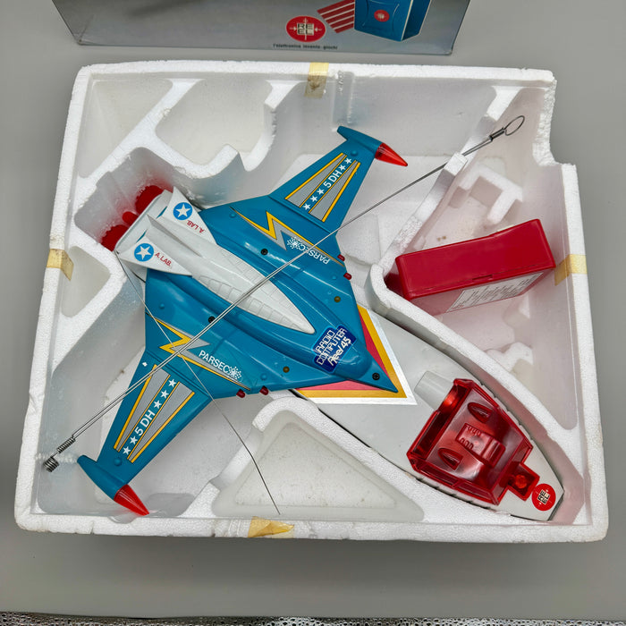 Parsec Radio Computer Reel 45 astronave gioco vintage con scatola 1970 ca