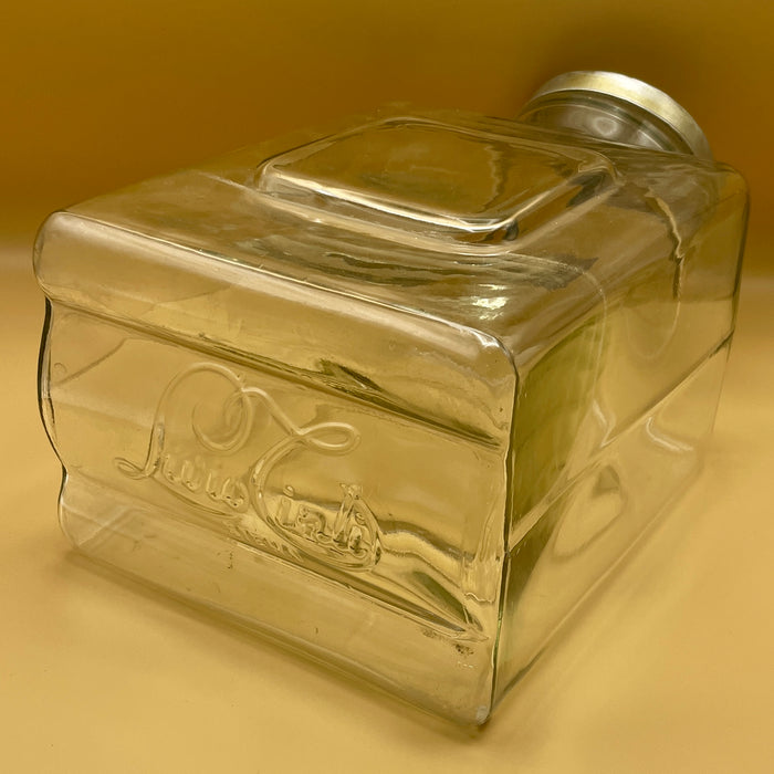 "Livio Tinti" vaso porta caramelle pubblicitario Siena 1950 ca