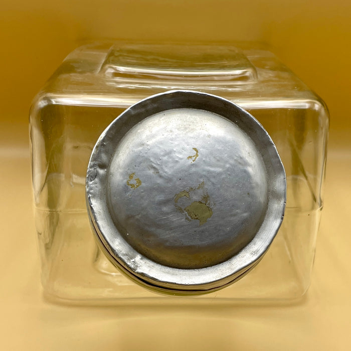 "Livio Tinti" vaso porta caramelle pubblicitario Siena 1950 ca