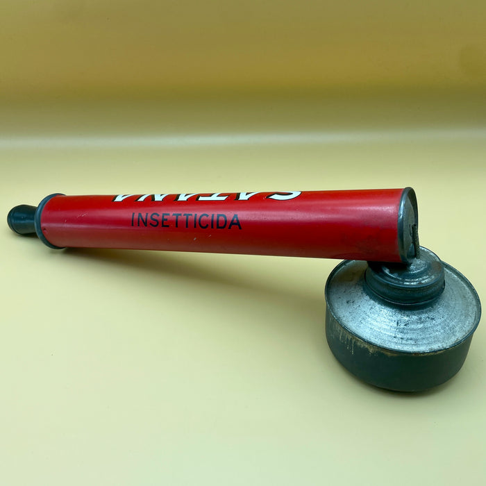 "Satana" vaporizzatore ddt insetticida vintage pubblicitario Bensil Firenze 1950 ca