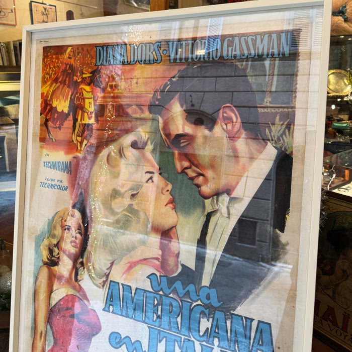 Manifesto "La ragazza del Palio - Una Americana en Italia" versione argentina 1957