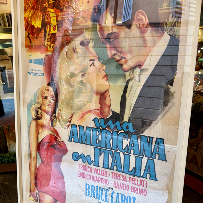 Manifesto "La ragazza del Palio - Una Americana en Italia" versione argentina 1957