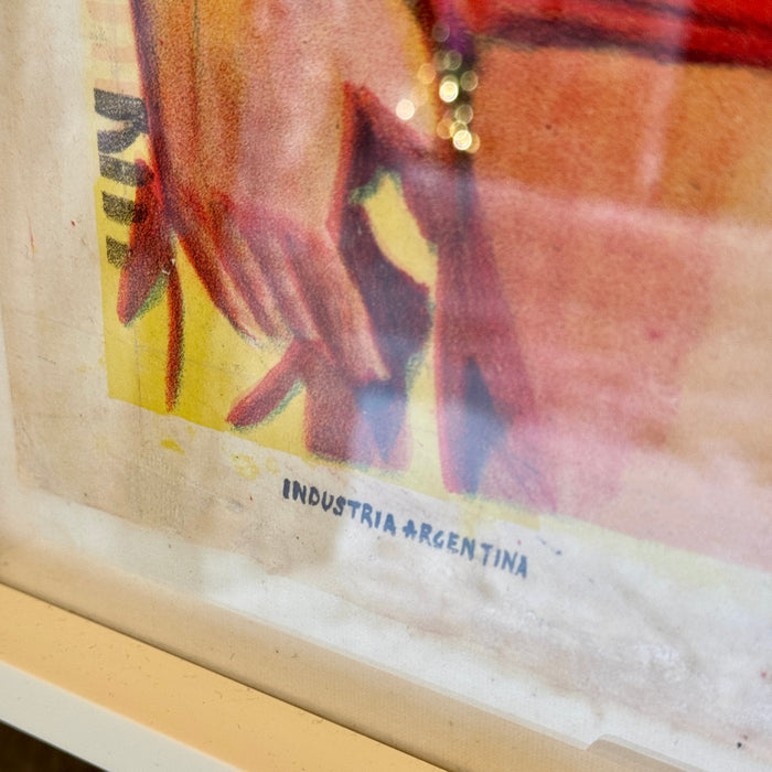 Manifesto "La ragazza del Palio - Una Americana en Italia" versione argentina 1957