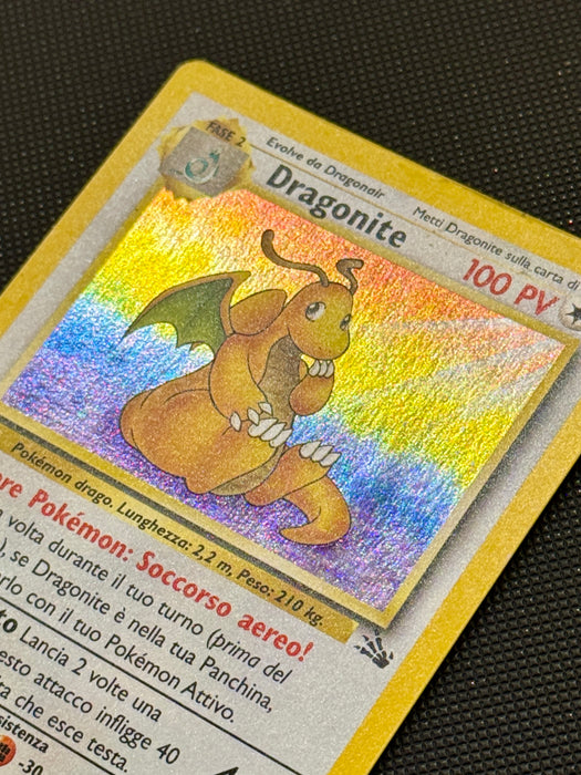 Dragonite 4/62 ITA Fossil holo unlimited carta Pokemon