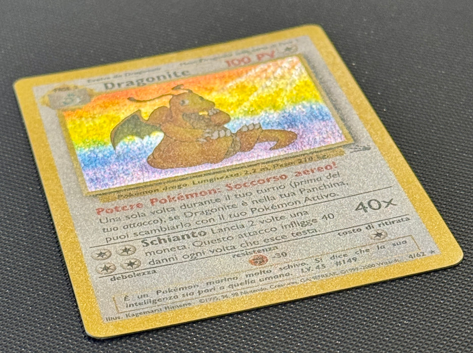 Dragonite 4/62 ITA Fossil holo unlimited carta Pokemon