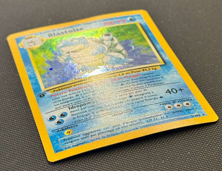 Blastoise 2/102 ITA Prima Edizione Set Base holo carta Pokemon