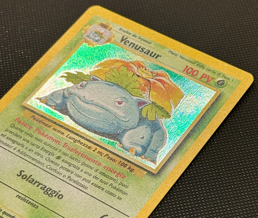 Venusaur 15/102 ITA Set Base unlimited holo carta Pokemon