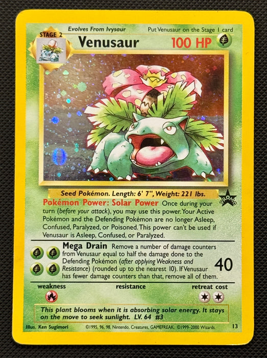 Venusaur 13 ENG Wizard Black Star promo holo carta Pokemon
